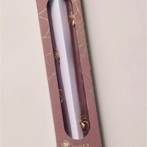 2 pack Anthropologie Mystic Icon Taper Candles - Gold Spider Edition